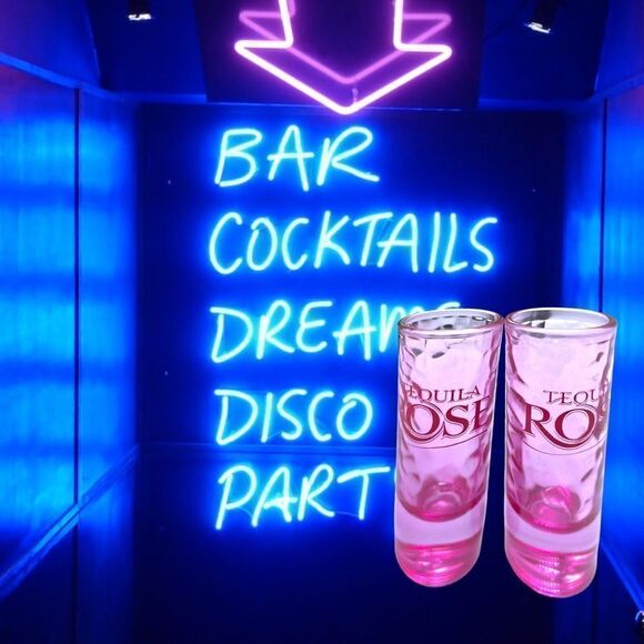 Tequila Rose l Tall Shot Glass l Pink l 4” l Home Bar Kitchen Accessory l EUC - Picture 6 of 6